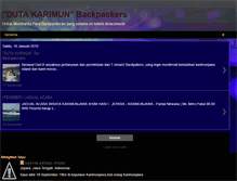 Tablet Screenshot of dutakarimunbackpacker.blogspot.com