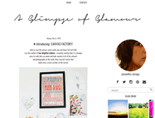 Tablet Screenshot of glimpseofglamour.blogspot.com