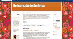 Desktop Screenshot of delcorazondeamerica.blogspot.com