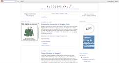 Desktop Screenshot of bloggersvault.blogspot.com