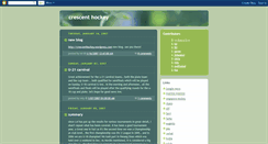 Desktop Screenshot of crescenthockeyclub.blogspot.com