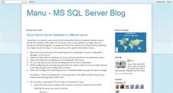 Desktop Screenshot of manu-sqlserverblog.blogspot.com