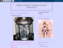 Tablet Screenshot of creacionesartesanalesamatista.blogspot.com