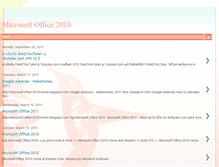 Tablet Screenshot of microsoft-office-2010-home.blogspot.com