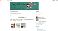 Desktop Screenshot of ochickadee.blogspot.com