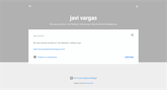 Desktop Screenshot of javivargas.blogspot.com
