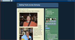 Desktop Screenshot of makingtracksacrossgermany.blogspot.com
