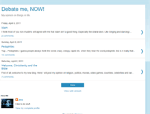 Tablet Screenshot of debatewithmenow.blogspot.com