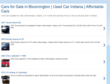Tablet Screenshot of bloomingtonautos.blogspot.com