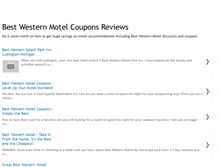 Tablet Screenshot of bestwesternmotelcoupons.blogspot.com