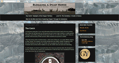 Desktop Screenshot of bloggingadeadhorse-dmt.blogspot.com