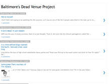 Tablet Screenshot of deadvenuesofbaltimore.blogspot.com