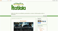 Desktop Screenshot of livrariaitatiaia.blogspot.com