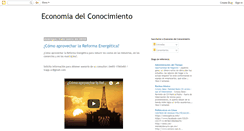 Desktop Screenshot of economiadelconocimientp.blogspot.com