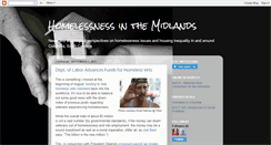 Desktop Screenshot of homelessnessinthemidlands.blogspot.com