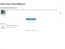 Tablet Screenshot of bukitdaunhotelnresort.blogspot.com