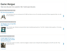 Tablet Screenshot of gamemorgue.blogspot.com