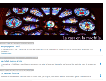 Tablet Screenshot of lacasaenlamochila.blogspot.com