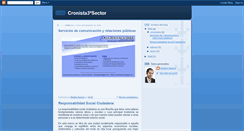 Desktop Screenshot of cronista3sector.blogspot.com