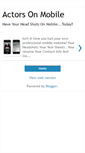 Mobile Screenshot of actorsonmobile.blogspot.com