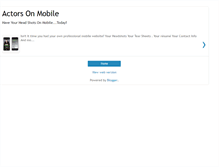 Tablet Screenshot of actorsonmobile.blogspot.com