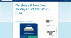 Desktop Screenshot of christmas-new-year-holidays-breaks.blogspot.com