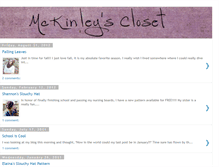 Tablet Screenshot of mckinleyscloset.blogspot.com