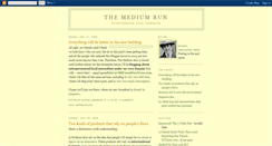 Desktop Screenshot of mediumrun.blogspot.com
