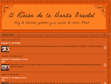 Tablet Screenshot of elrincondeladanzaoriental.blogspot.com