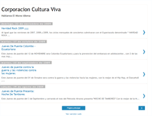 Tablet Screenshot of corporacionculturaviva.blogspot.com