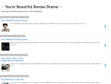 Tablet Screenshot of kdrama-urbeautiful.blogspot.com