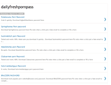 Tablet Screenshot of dailyfreshpornpassword.blogspot.com