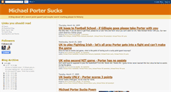 Desktop Screenshot of michaelportersucks.blogspot.com
