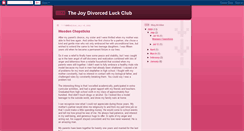 Desktop Screenshot of joydivorcedluckclub.blogspot.com