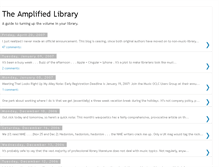 Tablet Screenshot of amplifiedlibrary.blogspot.com