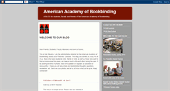 Desktop Screenshot of americanacademyofbookbinding.blogspot.com