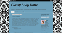 Desktop Screenshot of classyladykatie.blogspot.com