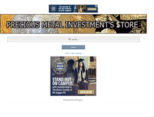 Tablet Screenshot of precious-metal-investment-store.blogspot.com