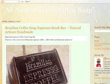 Tablet Screenshot of naturalhandcraftedsoap.blogspot.com