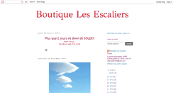 Desktop Screenshot of boutiquelesescaliers.blogspot.com