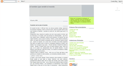 Desktop Screenshot of elhombrequevendioelmundo.blogspot.com