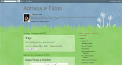 Desktop Screenshot of casamentoadrianaefabio.blogspot.com