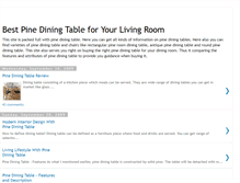 Tablet Screenshot of bestpinediningtable.blogspot.com