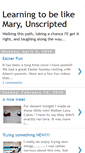 Mobile Screenshot of learningtobelikemaryunscripted.blogspot.com