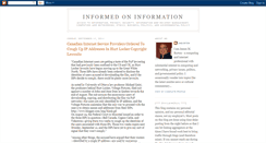 Desktop Screenshot of informedoninformation.blogspot.com