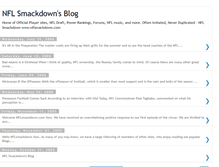 Tablet Screenshot of nflsmackdown.blogspot.com