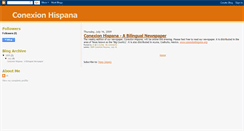 Desktop Screenshot of conexionhispana.blogspot.com