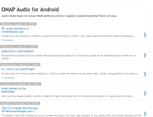 Tablet Screenshot of androidaudio.blogspot.com