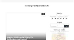 Desktop Screenshot of cookingwithmarinamustafa.blogspot.com