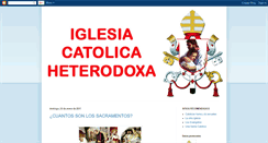 Desktop Screenshot of iglesiacatolicaheterodoxa.blogspot.com